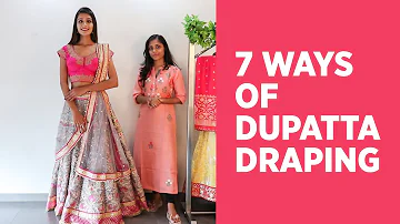 7 NEW Ways of Draping a Dupatta on Lehenga | How to Wear Dupatta