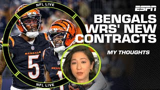 Why Ja'Marr Chase and Tee Higgins' contract extensions make TOTAL SENSE 🧠 | NFL Live Profile