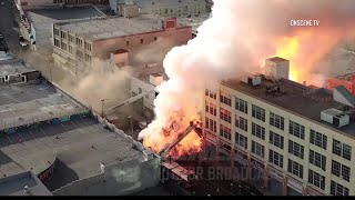 05.16.2020 | 6:26 pm los angeles - a massive explosion at butane honey
oil manufacturing lab fire left eleven firefighters injured and
damaged several bu...