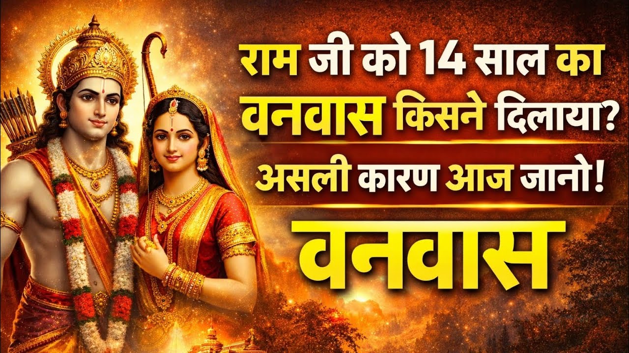 राम जी को 14 साल का वनवास किसने दिलाया? असली कारण आज जानो!#jaishreeram #sitaram#jaihanuman 