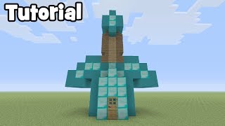 Minecraft Tutorial How To Live Inside A Diamond Sword Diamond Sword House Youtube