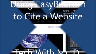 Information Using EasyBib to Cite a Website News