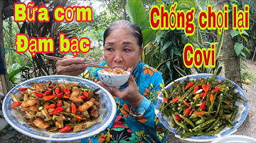 Tiên IQ Cùng Mẹ Hái Đậu Bún Nấu Cơm Cá Thịt Ba Rọi Kho Nước Dừa Chống Chọi Qua Những Ngày Mắc COVI
