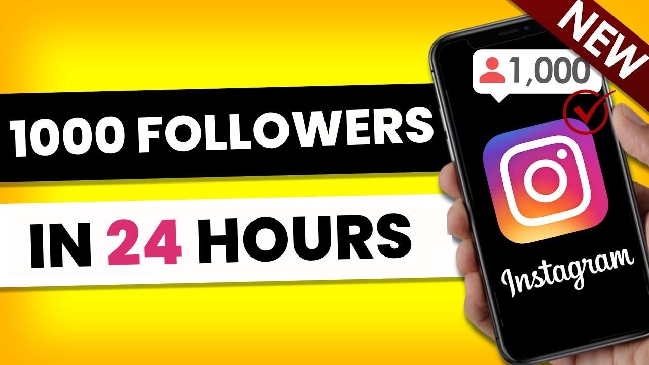 1000 Instagram Followers In 24 Hours | How to increase followers on ...