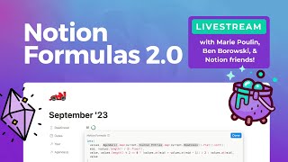 Notion Formulas 2.0  Live Chat with Notion's Formula Engineers + Demos!