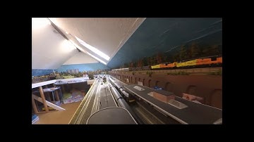 Hillshot Train Layout.  Huge loft layout.  Video No 6. HST running day.