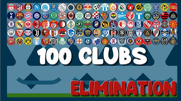 The 99 Times Eliminations - 100 Clubs Elimination Marble Race in Algodoo