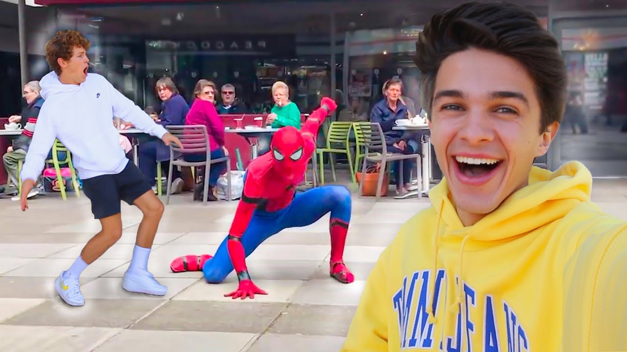 SPIDERMAN PRANK IN REAL LIFE ON FRIENDS!! - YouTube