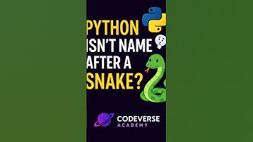 "Python Is NOT Named After a Snake!😲🐍"#python #codingfacts #codeverseacademy #programming #techfacts
