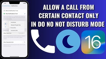How To Allow Call From Certain Contact Only In Do Not Disturb Mode