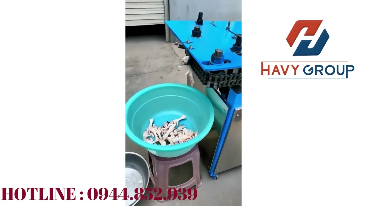 MÁY TÁCH XƯƠNG CHÂN GÀ TỰ ĐỘNG - youtube