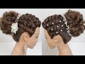 Easy hairstyle for long hair. Braided hairstyle.