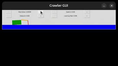 Crawler Robot Simulation   |   Reinforcement Learning   |   VE492 - Intro to AI
