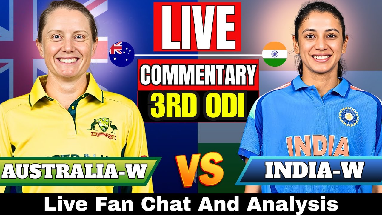 🔴 LIVE : INDW vs AUSW | Cricket Scoreboard | Ball by Ball Commentary | 3rd ODI 2026