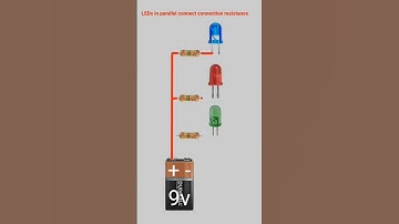 LEDs in parallel common resistance#electronic #shortsvideo #vairal #ledlights