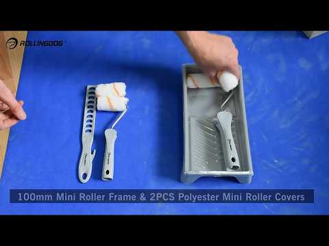 ROLLINGDOG Tools 11pc Standard paint mini roller set