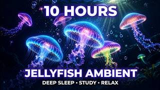 10 Hours Ambient Music 🌊 Hypnotic Jellyfish Visuals for Sleep, Study & Deep Calm