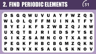 FIND periodic element 🎡🧮💧 I PUZZLE NO 57 I WORD SEARCH I 2nd JULY screenshot 5