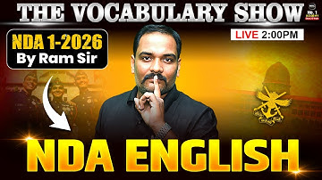 NDA 1 2026 English: English Vocabulary for NDA Exam 2026 | English for NDA 1-2026 | NDA Live Classes