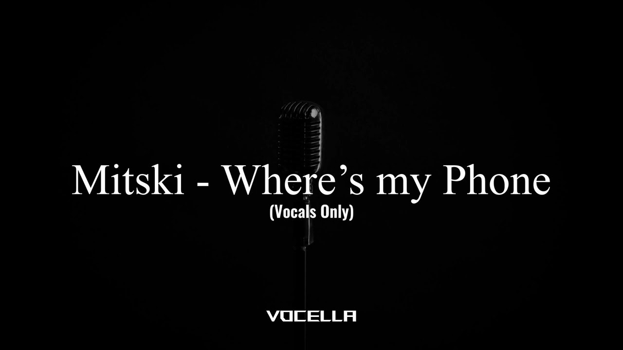 Mitski - Where’s my Phone (Acapella/Vocals Only)