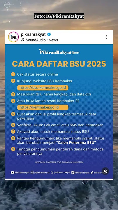 Cara Daftar Bantuan Subsidi Upah BSU 2025