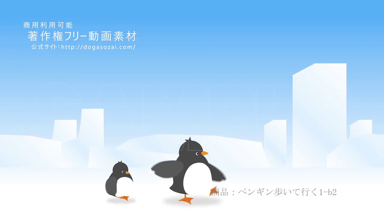 著作権フリー動画素材 商用利用可 ペンギンシリーズ Youtube
