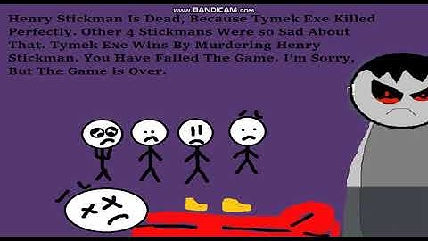 Tymek Exe Spirits of Hell Round 2 English PC Bootleg - Continue & Game Over As Henry Stickman