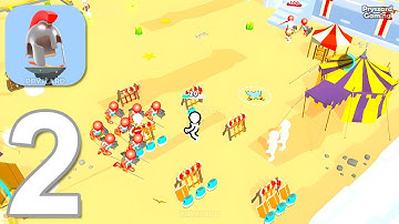 Forge War - Gameplay Walkthrough Part 2 Stickman Forge War Army Commander - Android Gameplay