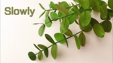 ABC TV | How To Make Eucalyptus Leaf Paper With Shape Punch (Slowly)- Craft Tutorial