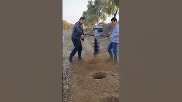 hand hold portable ground drill tree planting earth augers hole digger tools