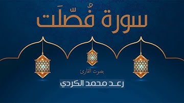 سورة فصلت - بصوت القارئ رعد محمد الكردي
