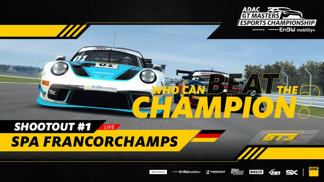Live ADAC GT Masters eSports Championship 2022 Shoot-Out 1 Spa Francorchamps
