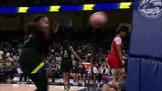 Technical As Arike FIRES Ball Into Stanchion After Air Ball 3 & Indiana Fever Score | Dallas Wings