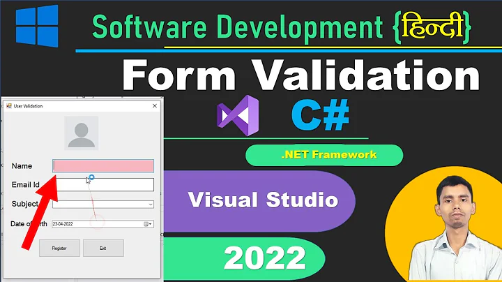form validation in c# windows application | validate user input | visual studio | dot net framework