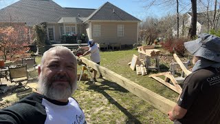 Onsite in Fuquay NC installing a base