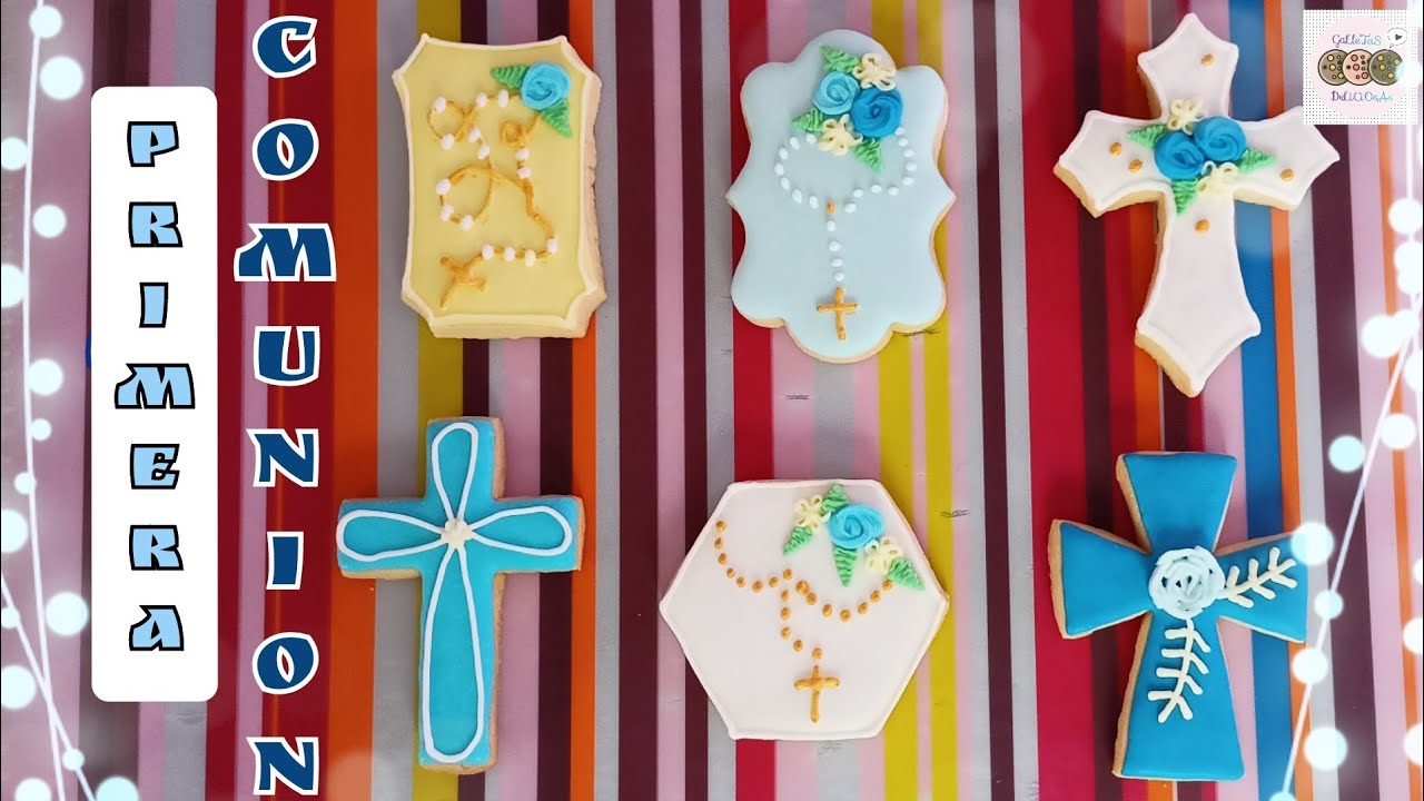 Galletas para primera comunión / 6 diseños / galletas deliciosas