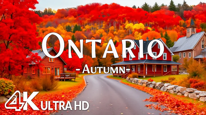 Ontario in Autumn 4K  UHD🍁 Maple Forests, Lakes & Canadian Beauty with Relaxing Music