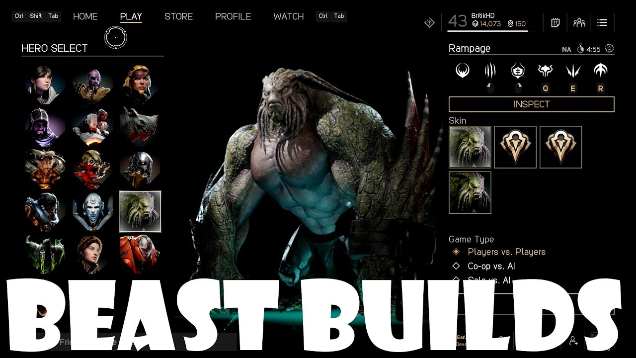 Paragon Beast Builds - Rampage the Regenerative Rager (Deck Building)