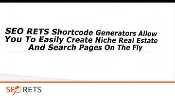 SEO RETS IDX Plugin for Word Press
