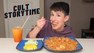 PAD THAI & MANGO STICKY RICE MUKBANG