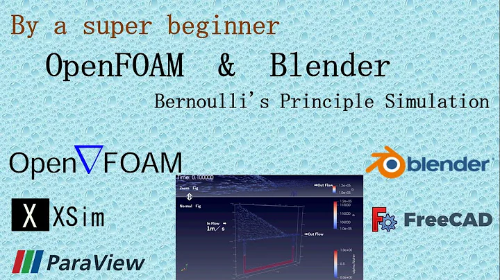 OpenFOAM & Blender : Bernoulli's Principle Simulation