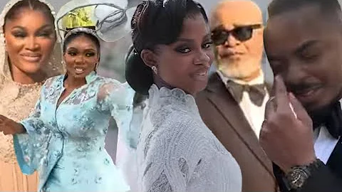 TEARS OF JOY AT PRISCILLA OJO'S WEDDING- ENIOLA, TOYIN ABRAHAM, & MERCY AIGBE CELEBRITIES  IN STYLE