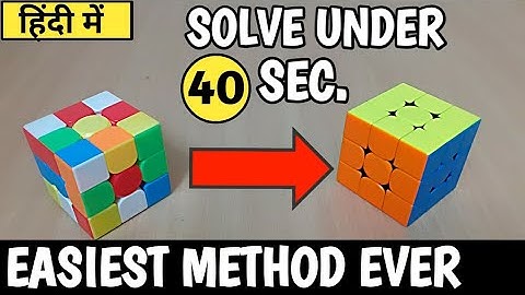 How to solve a rubik