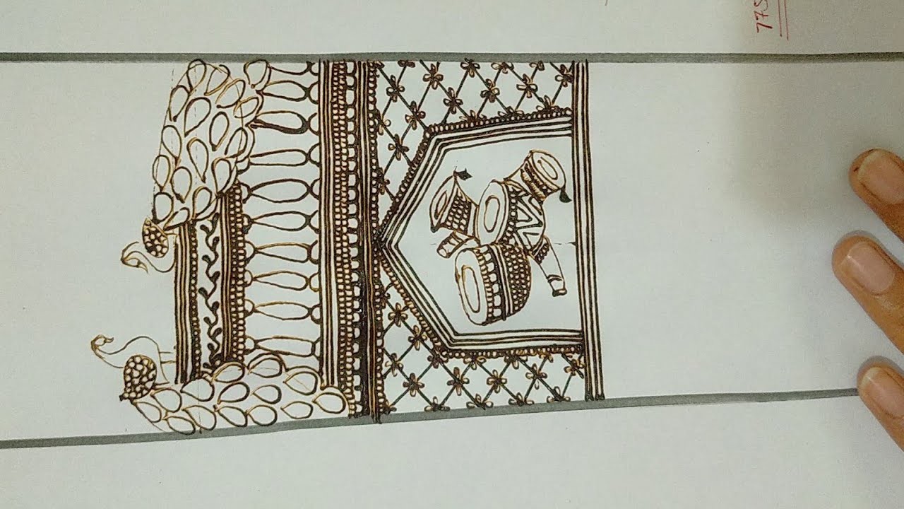 Bridal Mehndi Design Part 1 | Border & Peacock Step by Step | Wedding Mehndi Tutorial