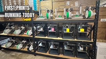 3D Print Farm Startup – Day 8 | First Prints Now Running in the Farm