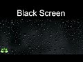 Gentle Rain on Window Sound for Sleep, Meditation, Relaxation, Studying, Black Screen 10 Hours