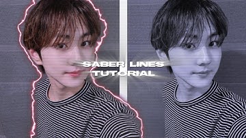 saber lines tutorial on alight motion ♡