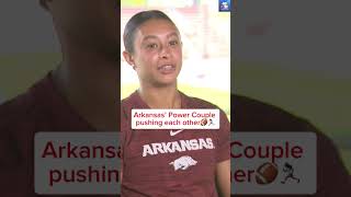 Arkansas' Power Couple pushing each other