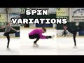 Figure Skating Spin Variations