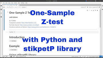 Python - One-Sample Z Test with stikpetP